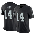 Kieara LV.Raiders #14 Matt Gay Player Black Limited Vapor F.U.S.E. Home Game Stitched Jerseys