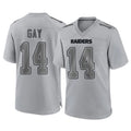 Kieara LV.Raiders #14 Matt Gay Player Gray Atmosphere Fashion Limited Game Stitched Jerseys