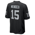 Kieara LV.Raiders #15 Fernando Mendoza Black 2026 Draft First Round Pick No. 1 Team Game Stitched Jerseys