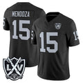 Kieara LV.Raiders #15 Fernando Mendoza Player Black 2026 Vapor Limited Home Game Stitched Jerseys