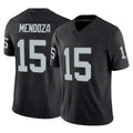 Kieara LV.Raiders #15 Fernando Mendoza Player Black Limited Vapor F.U.S.E. Home Game Stitched Jerseys