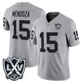 Kieara LV.Raiders #15 Fernando Mendoza Player Gray 2026 Vapor Limited Home Game Stitched Jerseys