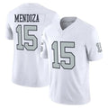 Kieara LV.Raiders #15 Fernando Mendoza Player White Vapor F.U.S.E. Limited Home Game Stitched Jerseys