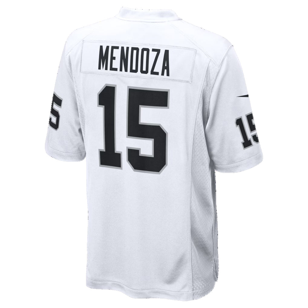 Kieara LV.Raiders #15 Fernando Mendoza White Game Player Stitched Jerseys