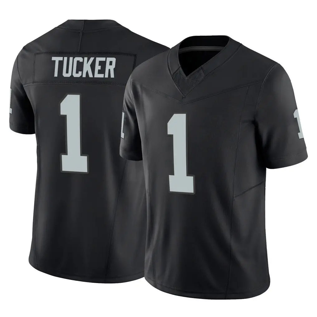 Kieara LV.Raiders #1 Tre Tucker Player Black Limited Vapor F.U.S.E. Home Game Stitched Jerseys