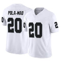 Kieara LV.Raiders #20 Isaiah Pola-Mao Player White Limited Vapor F.U.S.E. Home Game Stitched Jerseys