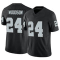 Kieara LV.Raiders #24 Charles Woodson Player Black Vapor F.U.S.E Limited Stitched Jerseys