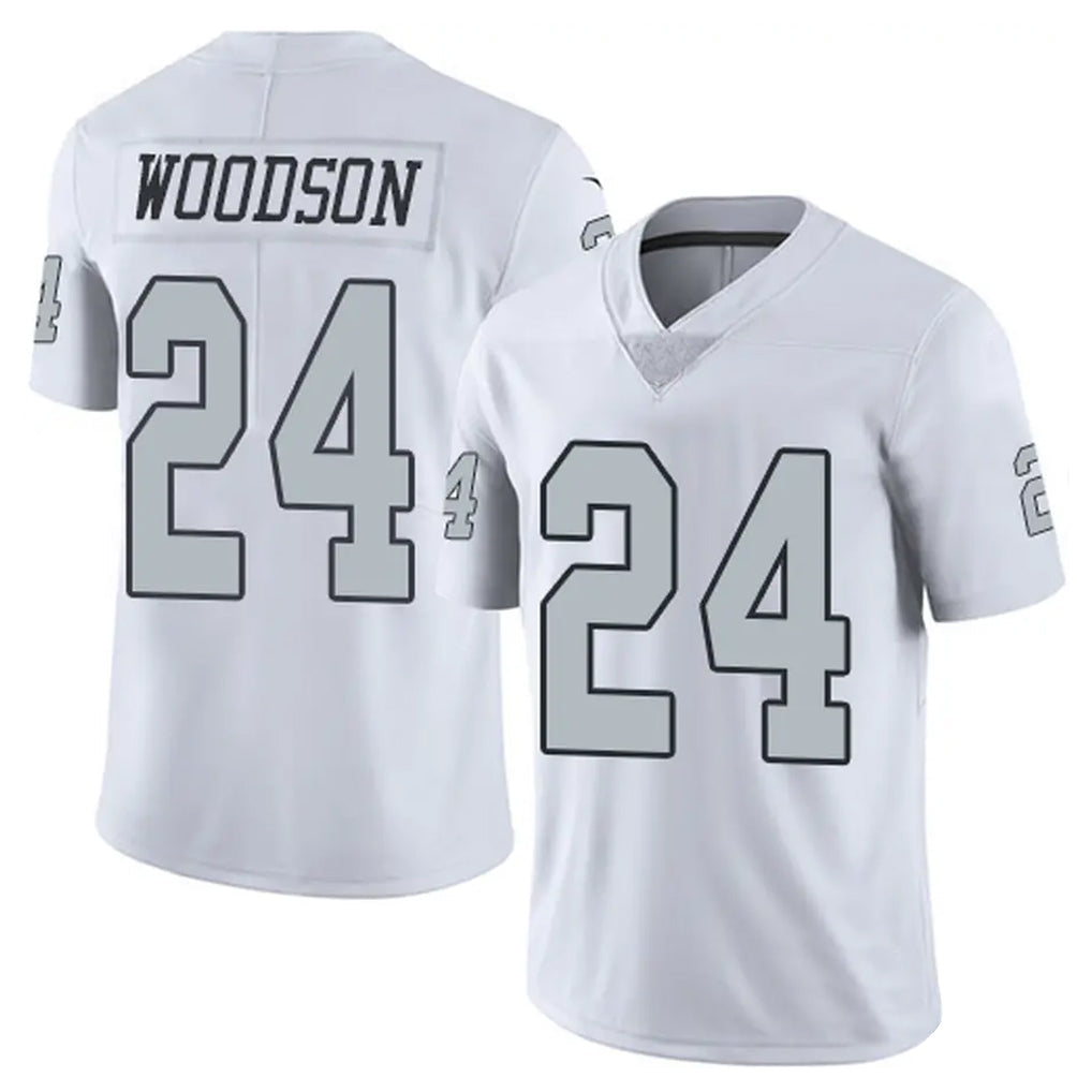 Kieara LV.Raiders #24 Charles Woodson Player White Alternate Vapor Limited Stitched Jerseys