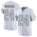 Kieara LV.Raiders #24 Charles Woodson Player White Alternate Vapor Limited Stitched Jerseys
