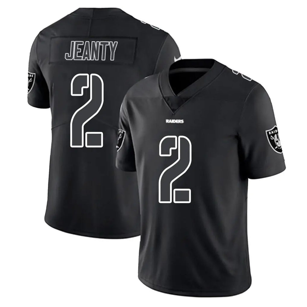 Kieara LV.Raiders #2 Ashton Jeanty Player Black Limited Black Impact Home Game Stitched Jerseys