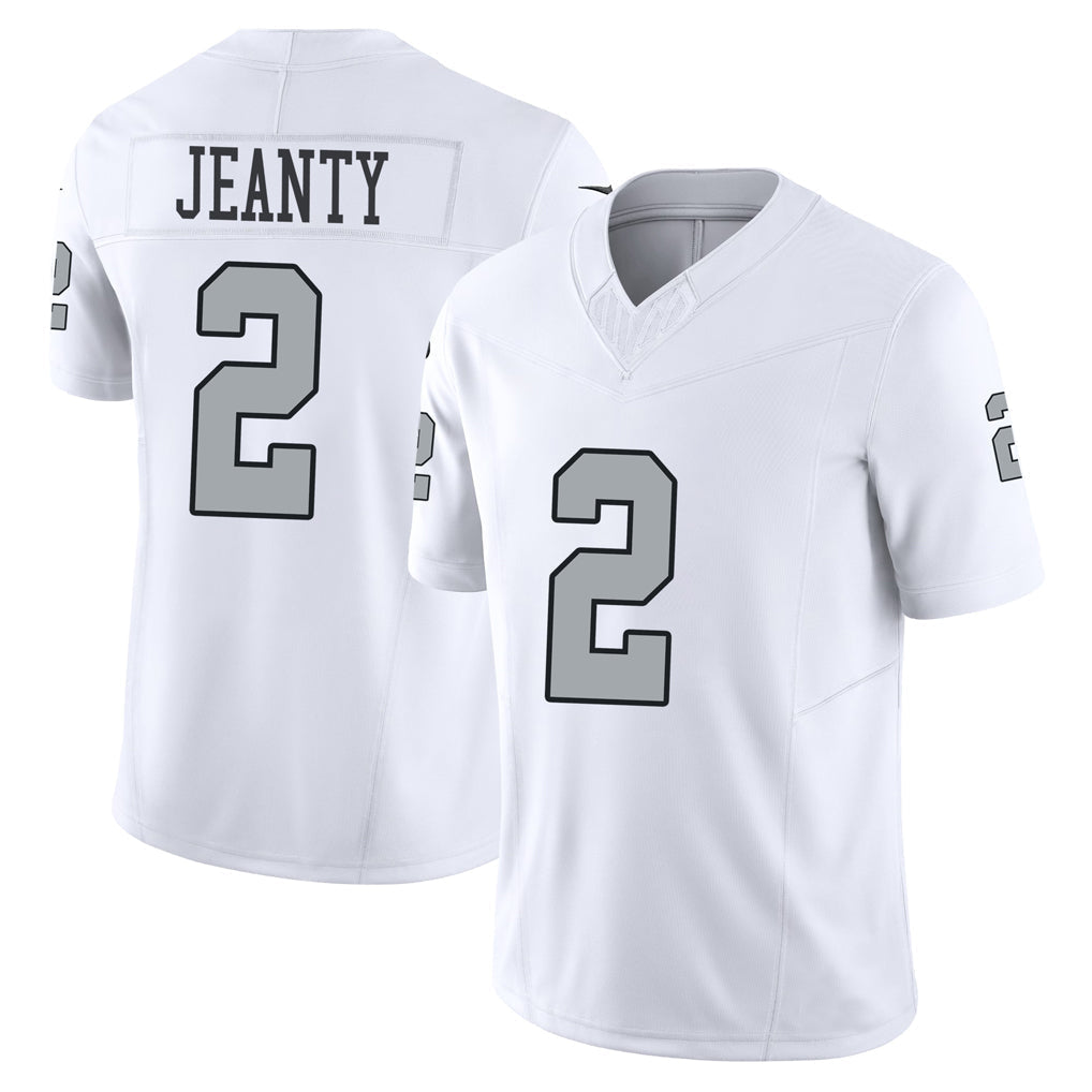 Kieara LV.Raiders #2 Ashton Jeanty Player White Alternate Vapor F.U.S.E Limited Stitched Jerseys