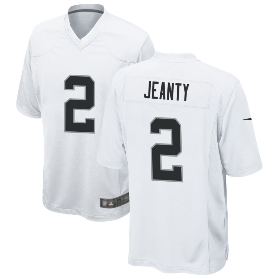 Kieara LV.Raiders #2 Ashton Jeanty Player White Game Stitched Jerseys