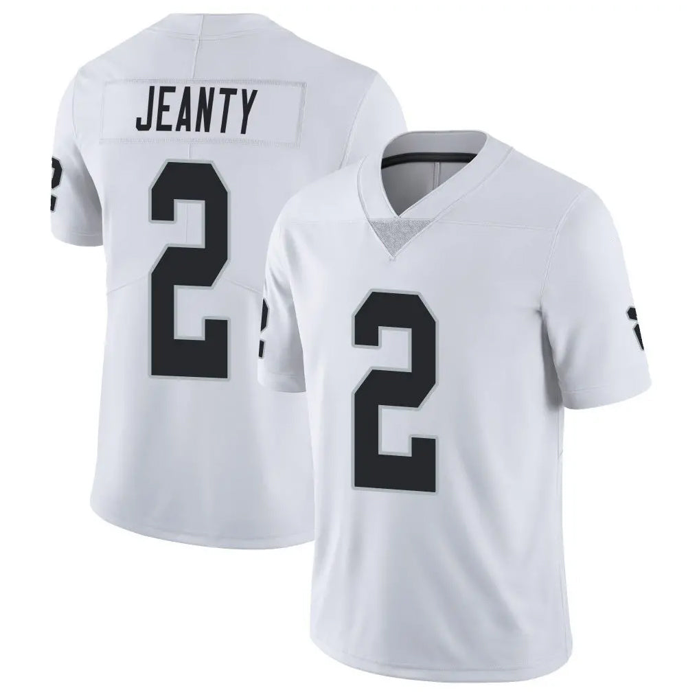 Kieara LV.Raiders #2 Ashton Jeanty Player White Limited Vapor Untouchable Home Game Stitched Jerseys
