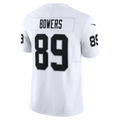 Kieara LV.Raiders #89 Brock Bowers White Vapor F.U.S.E. Limited Stitched Jerseys