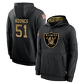 Kieara LV.Raiders #51 Malcolm Koonce Player Black Salute to Service Hoodies Limited Game Stitched Jerseys