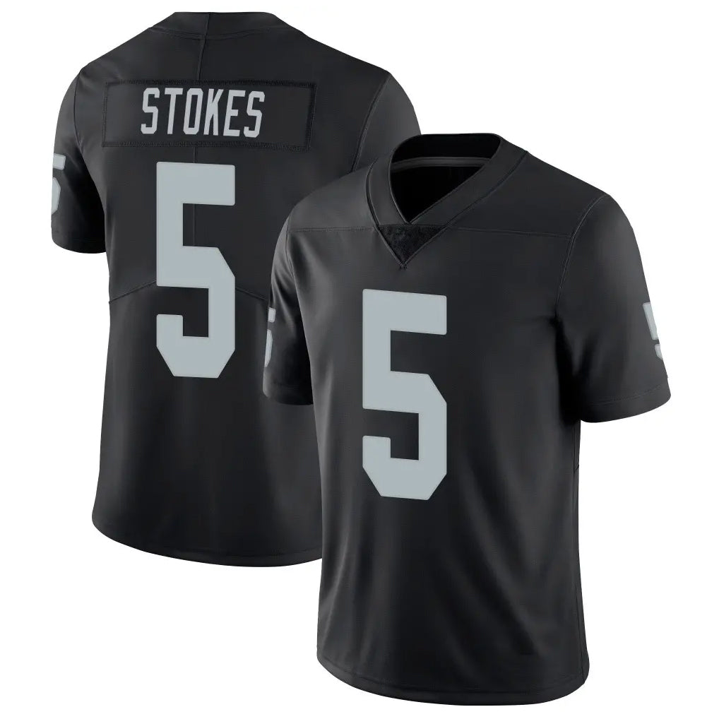 Kieara LV.Raiders #5 Eric Stokes Player Black Limited Vapor Untouchable Home Game Stitched Jerseys