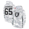 Kieara LV.Raiders #65 Tyler Linderbaum Player Arctic Camo Salute to Service Hoodies Limited Game Stitched Jerseys