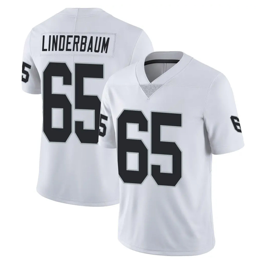 Kieara LV.Raiders #65 Tyler Linderbaum Player White Limited Vapor Untouchable Home Game Stitched Jerseys