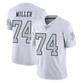 Kieara LV.Raiders #74 Kolton Miller Player White Limited Color Rush Home Game Stitched Jerseys