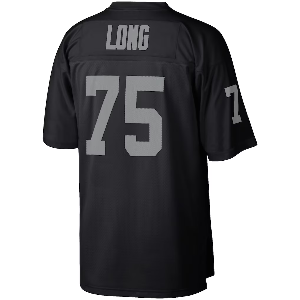 Kieara LV.Raiders #75 Howie Long Mitchell & Ness Black Retired Player Legacy Replica Jersey