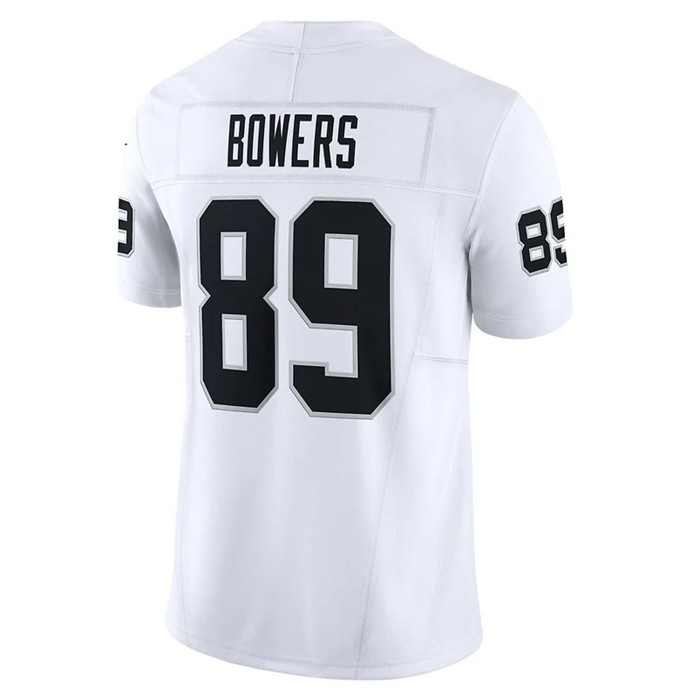 Kieara LV.Raiders #89 Brock Bowers Player White Vapor F.U.S.E Limited Stitched Jerseys