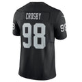 Kieara LV.Raiders #98 Maxx Crosby Black Vapor F.U.S.E. Limited Jersey American Stitched Jerseys