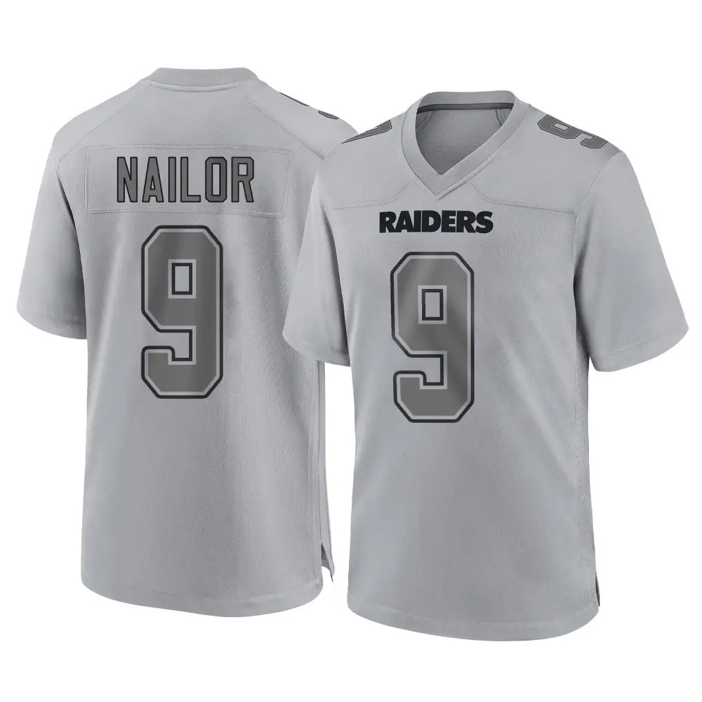 Kieara LV.Raiders #9 Jalen Nailor Player Gray Atmosphere Fashion Limited Game Stitched Jerseys