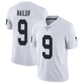 Kieara LV.Raiders #9 Jalen Nailor Player White Limited Vapor Untouchable Home Game Stitched Jerseys