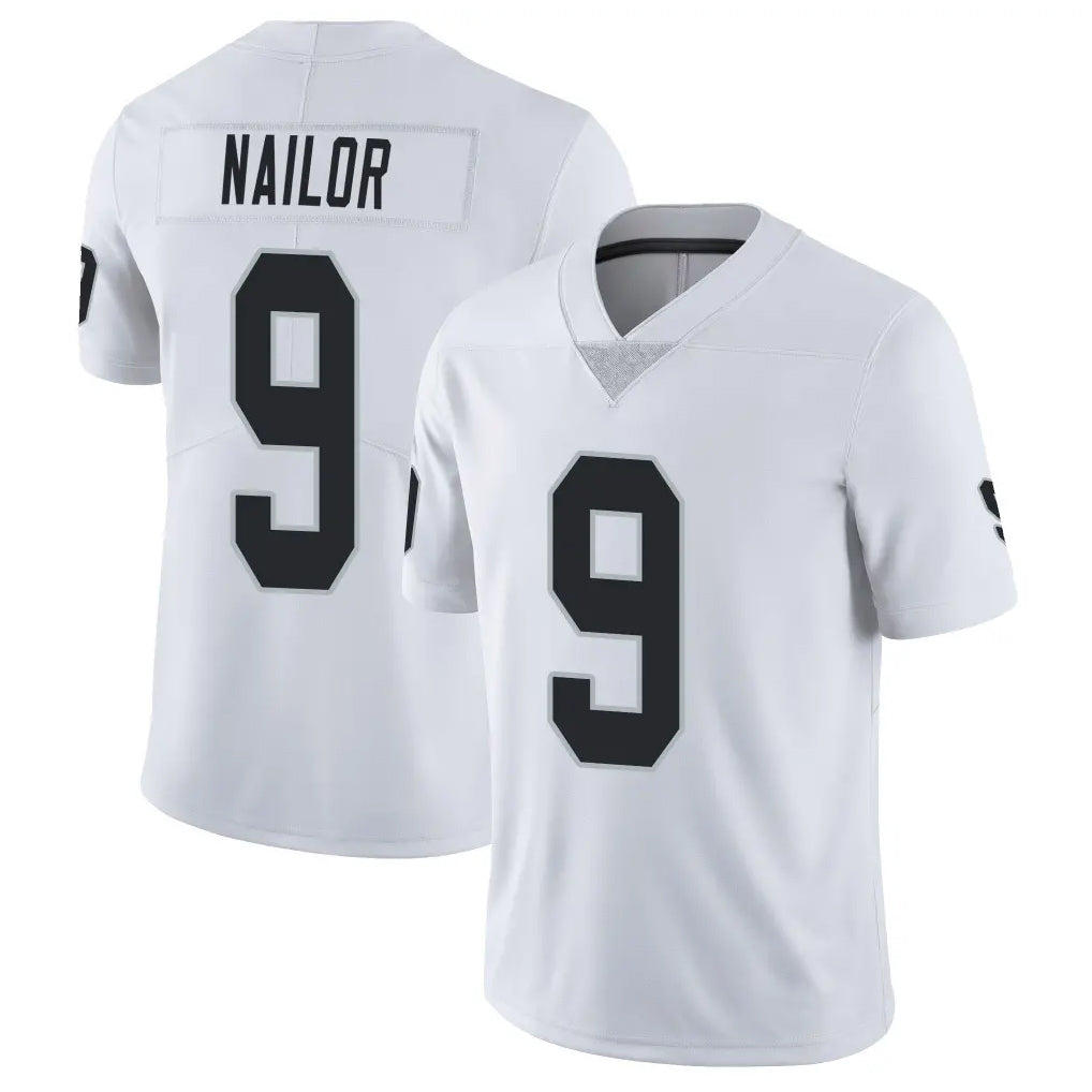 Kieara LV.Raiders #9 Jalen Nailor Player White Limited Vapor Untouchable Home Game Stitched Jerseys