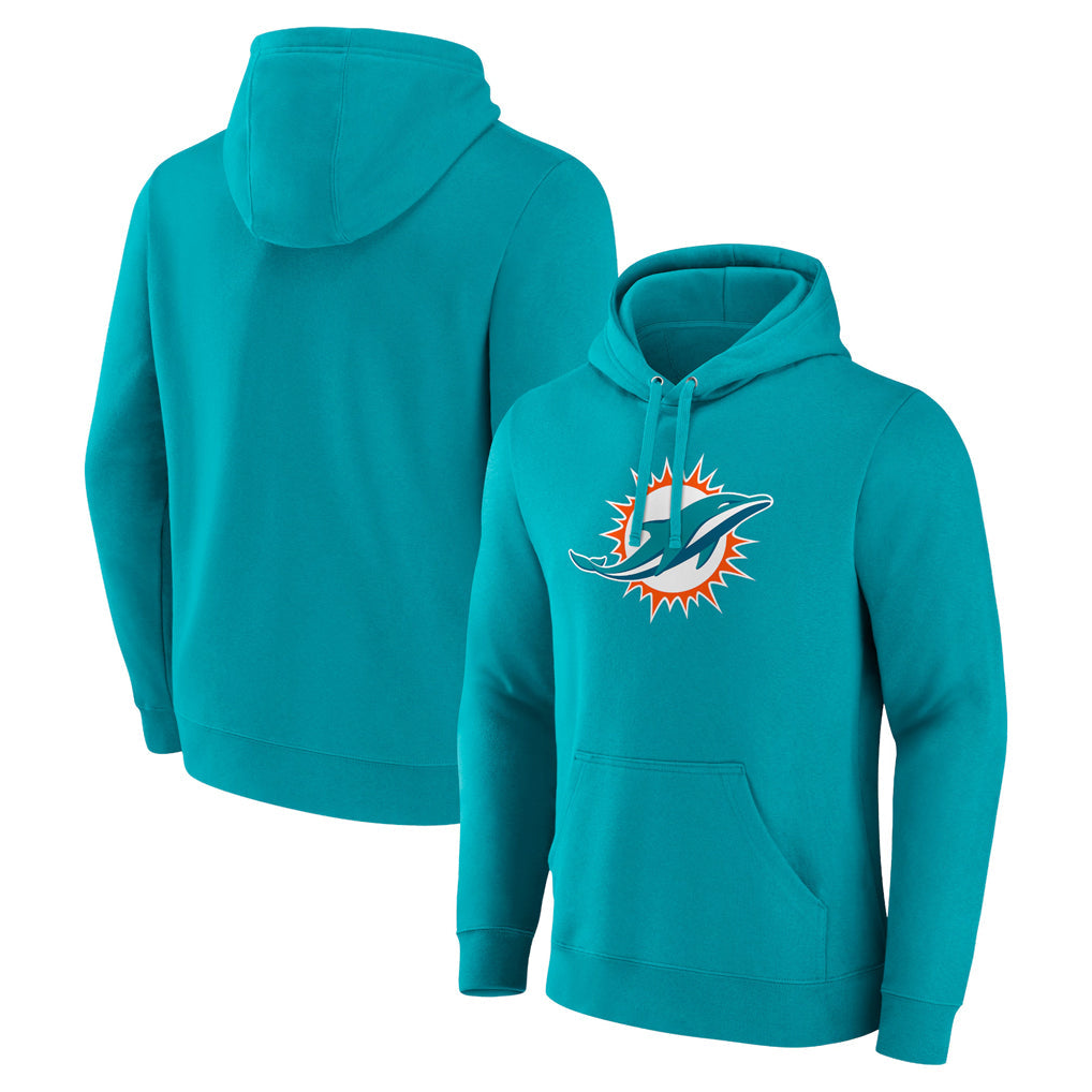 Kieara M.Dolphins Aqua LOGO Pullover Hoodies Limited Blank Player Stitched Jerseys