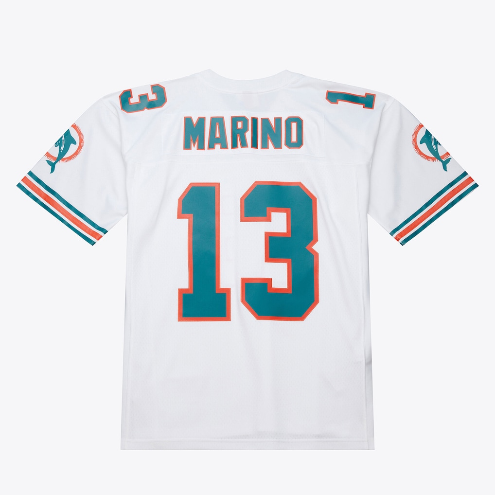 Kieara M.Dolphins #13 Dan Marino Mitchell & Ness White 1994 Legacy Replica Jersey Stitched Puhic Game Jerseys