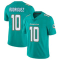 Kieara M.Dolphins #10 Jacob Rodriguez Player Aqua Limited Vapor Untouchable Home Game Stitched Jerseys