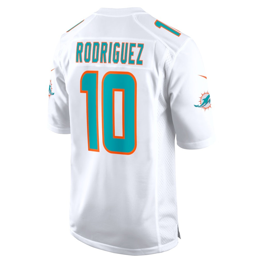 Kieara M.Dolphins #10 Jacob Rodriguez White Game Stitched Jerseys