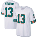Kieara M.Dolphins #13 Dan Marino Mitchell & Ness White Big & Tall 1984 Retired Player Replica Stitched Jerseys