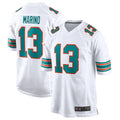 Kieara M.Dolphins #13 Dan Marino White Retired Player Jersey American Stitched Jerseys