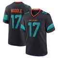 Kieara M.Dolphins #17 Jaylen Waddle Player Blue Rivalries Collection Game Stitched Jerseys