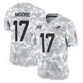 Kieara M.Dolphins #17 Trey Moore Player Arctic Camo Salute To Service Limited Game Stitched Jerseys