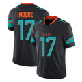 Kieara M.Dolphins #17 Trey Moore Player Black Limited Pitch Rivalries Collection Home Game Stitched Jerseys