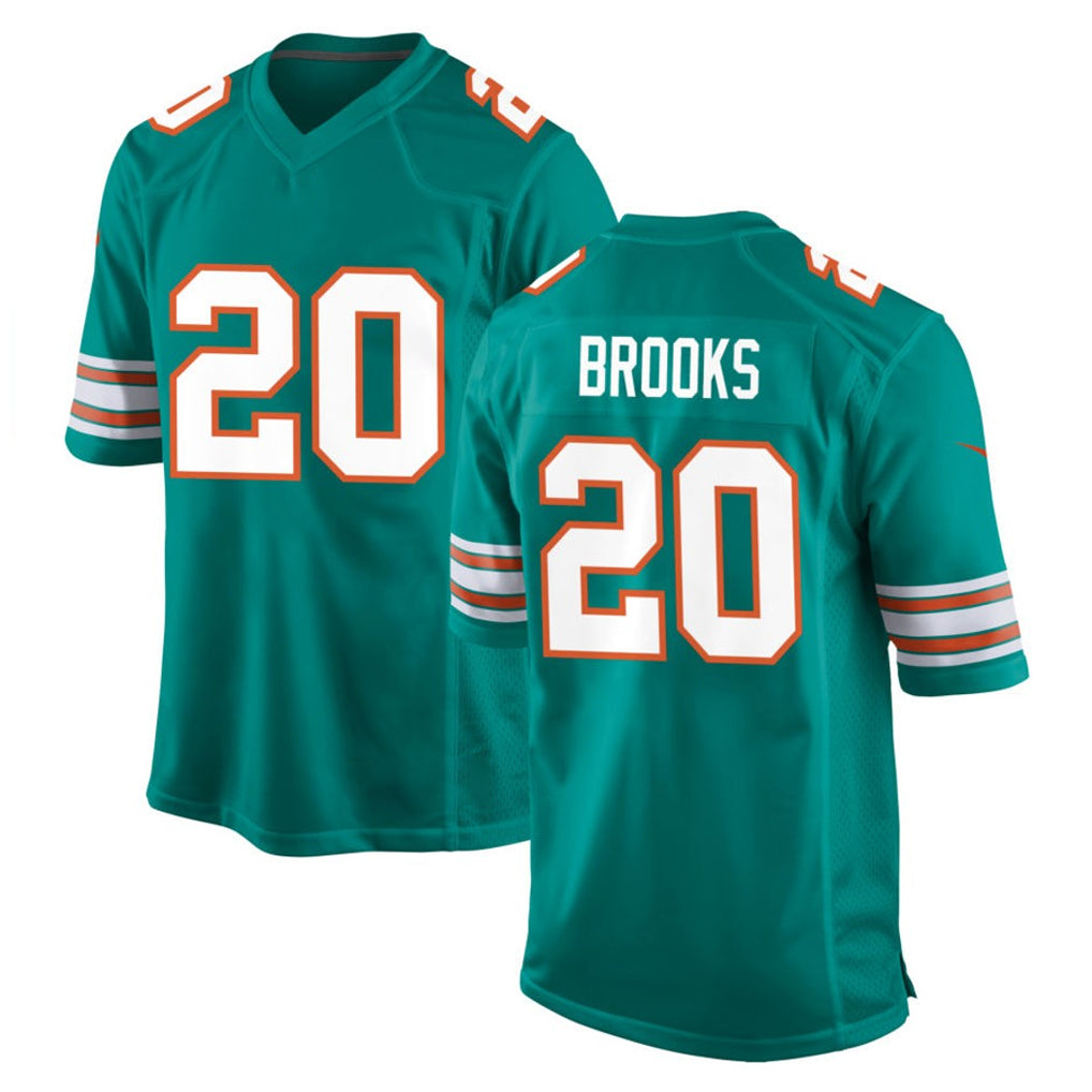 Kieara M.Dolphins #20 Jordyn Brooks Player Aqua Alternate Home Game Stitched Jerseys