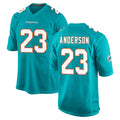 Kieara M.Dolphins #23 Zayne Anderson Player Aqua Home Game Stitched Jerseys
