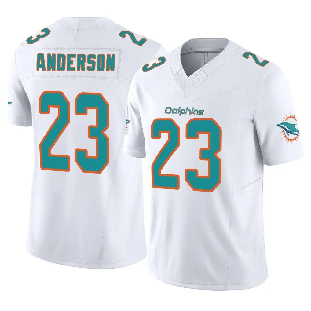 Kieara M.Dolphins #23 Zayne Anderson Player White Limited Vapor F.U.S.E. Home Game Stitched Jerseys
