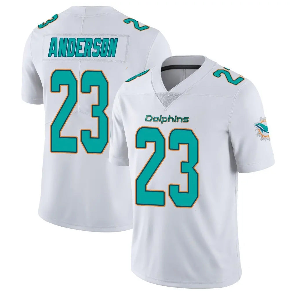 Kieara M.Dolphins #23 Zayne Anderson Player White Limited Vapor Untouchable Home Game Stitched Jerseys