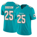 Kieara M.Dolphins #25 Tyrel Dodson Player Aqua Limited Vapor F.U.S.E. Home Game Stitched Jerseys