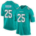 Kieara M.Dolphins #25 Tyrel Dodson Player Aqua Team Color Home Game Stitched Jerseys