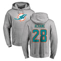 Kieara M.Dolphins #28 De'Von Achane Player Gray LOGO Pullover Hoodies Limited Stitched Jerseys