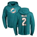 Kieara M.Dolphins #2 Malik Willis Player Aqua LOGO Pullover Hoodies Limited Stitched Jerseys