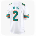 Kieara M.Dolphins #2 Malik Willis Player White Limited Home Game Stitched Jerseys