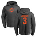 Kieara M.Dolphins #3 Chris Johnson Player Darkgray Pullover Hoodies Limited Stitched Jerseys