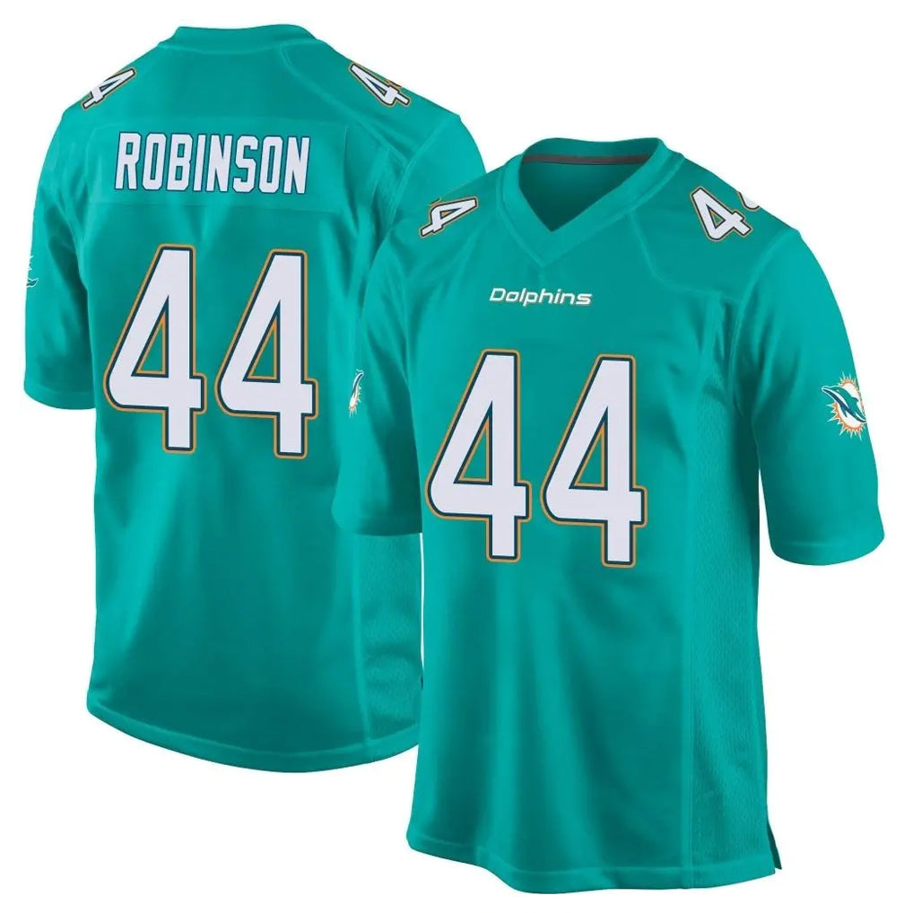 Kieara M.Dolphins #44 Chop Robinson Player Aqua Team Color Home Game Stitched Jerseys