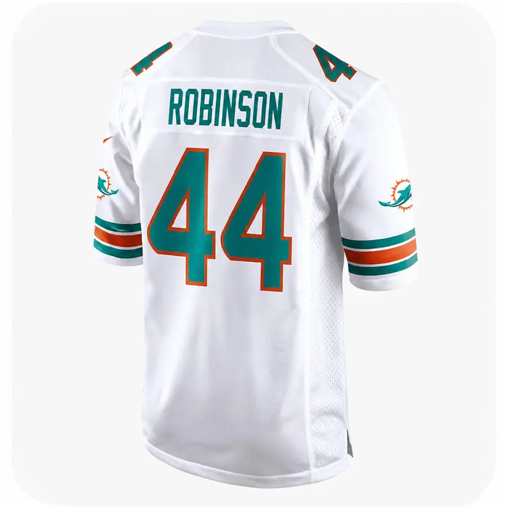 Kieara M.Dolphins #44 Chop Robinson Player White Limited Home Game Stitched Jerseys